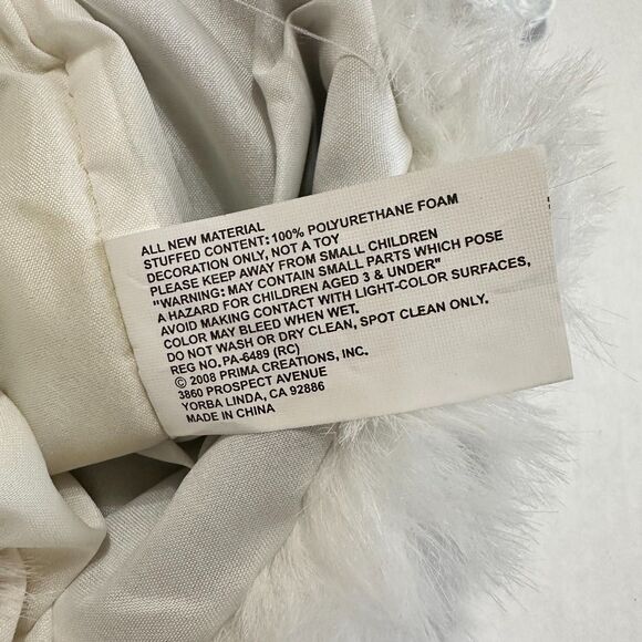 Prima Creations 2008 Gray Snowflake Fluffy Christmas Stocking - Picture 8 of 11